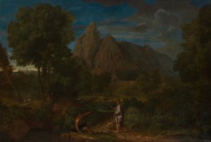 Mercurio y Battus de Francisque Millet