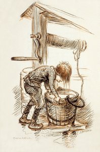 Ilustración de "Poil de Carotte" (Cabeza de zanahoria) de Jules Renard (1894)