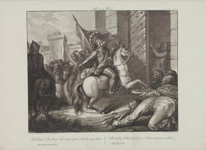 Entrada de Boleslao el Valiente en Kiev por Smuglewicz, Franciszek (1745-1807). Litografía, finales del siglo XVIII. Colección particular de Franciszek Smuglewicz