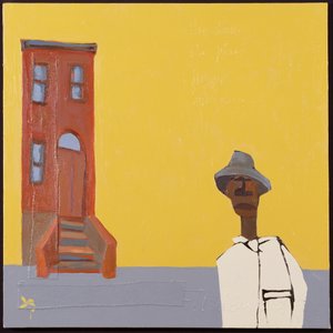 The Man, 2001 (técnica mixta sobre lienzo) de Francks Deceus