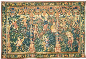 Tapiz de verdor exótico, posiblemente Tournai, primera mitad del siglo XVI de Franco Flemish School