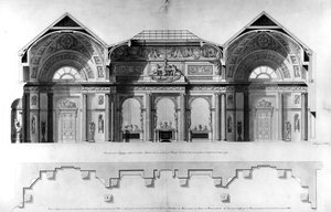 Diseño para la Galería de Lansdowne House, Londres de Francois Joseph Belanger