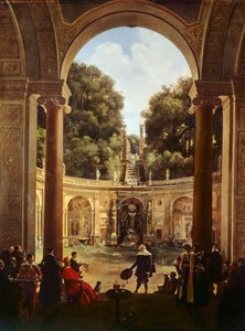 El cardenal Pietro Aldobrandini recibe a Domenichino de Francois Marius Granet