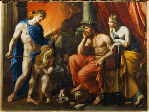 Orphee devant Pluton et Proserpine - Orfeo ante Plutón y Proserpina ... de Francois (1590 1650) (after) Perrier
