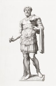 Emperador romano Marco Aurelio. Retrato. de Francois Perrier