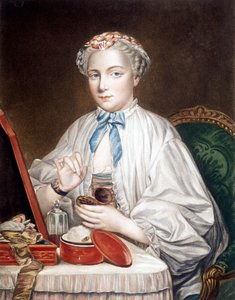 Aguafuerte del cuadro sobre lienzo de François Boucher (1703-1770) de Francois (after) Boucher