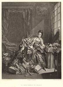 La vendedora de modas de Francois (after) Boucher