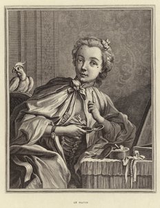 La mañana (grabado) de Francois (after) Boucher