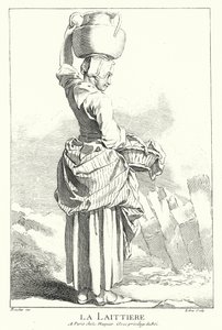 Lechera (grabado) de Francois (after) Boucher