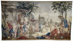 El mercado chino, Manufacture Royale de Beauvais de Francois (after) Boucher