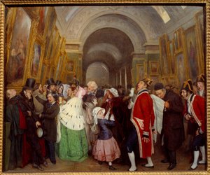 Cuatro horas en el Salón Cierre de la exposición anual de pintura en la Gran Galería del Louvre