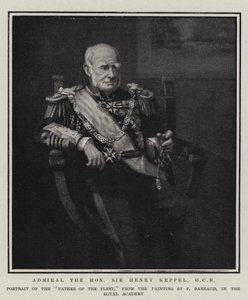 Almirante el Honorable Sir Henry Keppel, GCB de Francois Barraud