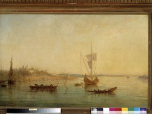 Vista de la entrada del Bósforo en Constantinopla de Francois Barry