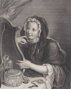 La viuda coqueta, 1724 de Francois Bernard Lepicie