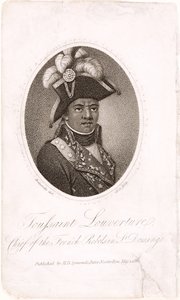 Toussaint Louverture (c.1743-1803) Jefe de los Rebeldes Franceses en Santo Domingo, grabado por Holl, publicado por H.D. Symonds, 1802