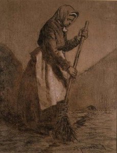 Mujer Barriendo de François Bonvin