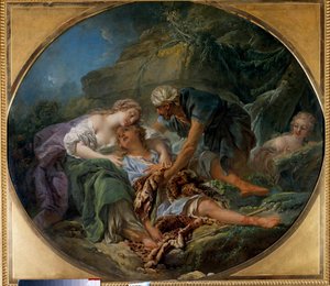 Amintas regresa a la vida en los brazos de Sylvie de François Boucher