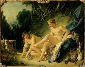 Diana saliendo del baño de François Boucher