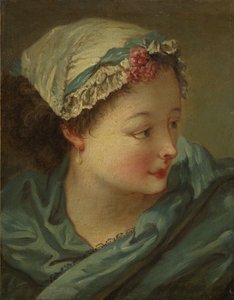 cabeza de una mujer joven de François Boucher