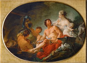 Les forges de Vulcain - La fragua de Vulcano ... de François Boucher