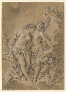 Ninfas y cupidos de François Boucher