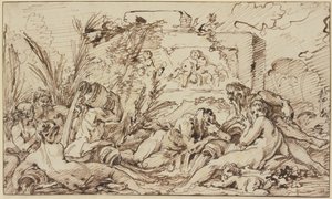 Ninfas y dioses fluviales de François Boucher