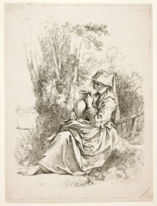 Campesina con jarra de François Boucher
