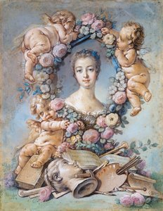 Retrato de la Marquesa de Pompadour (1721-1764) (Jeanne Antoinette Poisson, conocida como Madame de Pompadour de François Boucher