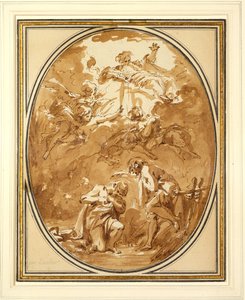 El bautismo de Cristo de François Boucher