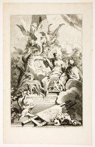 Las Gracias en la tumba de Watteau de François Boucher