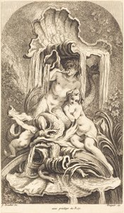 Tritón y ninfa de François Boucher