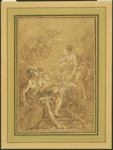 Venus ordena a Vulcano que haga armas para Eneas de François Boucher