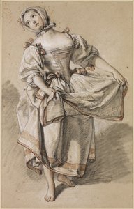 Joven campesina bailando, c. 1765-70 de François Boucher