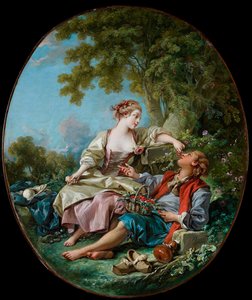 Pintura "" los zuecos "" de Francois Boucher (1703-1770) 1768 Galería de arte de Ontario, Toronto de François Boucher