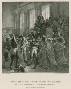 Bonaparte en el Consejo de los Quinientos de Francois Bouchot