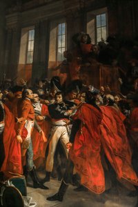 El General Bonaparte en el Consejo de los Quinientos en Saint-Cloud de Francois Bouchot