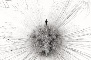 Una figura solitaria entre los juncos de Francois Casanova