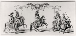 Carrusel para Luis XIV (1639-1715) c.1662 de Francois Chauveau