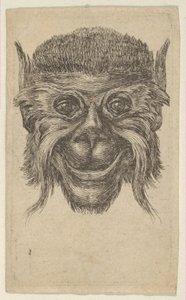 Máscara de mono, de Divers Masques, ca. 1635-45 de Francois Chauveau