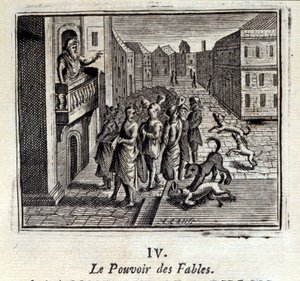 El poder de las fábulas. Fábulas de Jean de La Fontaine. Ilustración de François Chauveau. Edición de 1728.