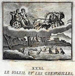 El sol y las ranas. Fábulas de Jean de La Fontaine (1621-95). Ilustración de François Chauveau (1613-1676). Edición de 1728. de Francois Chauveau