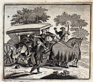 La cura y la muerte. Fábulas de Jean de La Fontaine (1621-95). Ilustración de François Chauveau (1613-1676). Edición de 1728. de Francois Chauveau