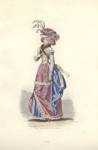 Mujer con atuendo tricolor, era de María Antonieta de Francois Claudius Compte Calix