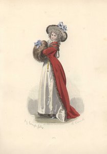 Mujer con gran manguito de piel, era de María Antonieta de Francois Claudius Compte Calix