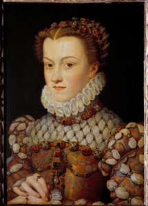 Retrato de Isabel de Austria (1554-1592), Reina de Francia, esposa de Carlos IX de François Clouet