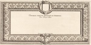 Página de título para "Varios paisajes italianos" de Callot de Francois Collignon