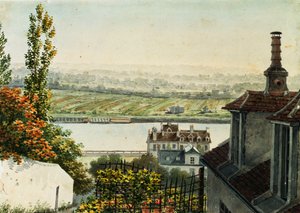 Vista del Río Sena desde las Alturas de Saint Cloud