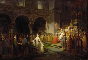 La Unción de Pipino el Breve en Saint-Denis, 28 de julio de 754