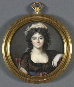 Retrato de una mujer con un vestido marrón, 1795 de Francois Dumont