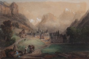 La Grande Chartreuse 1869 (Acuarela sobre papel)